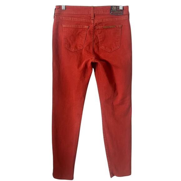 True Religion Halle Skinny Jeans Womens 28 Red Stretch Mid Rise Made in USA - Picture 2 of 9